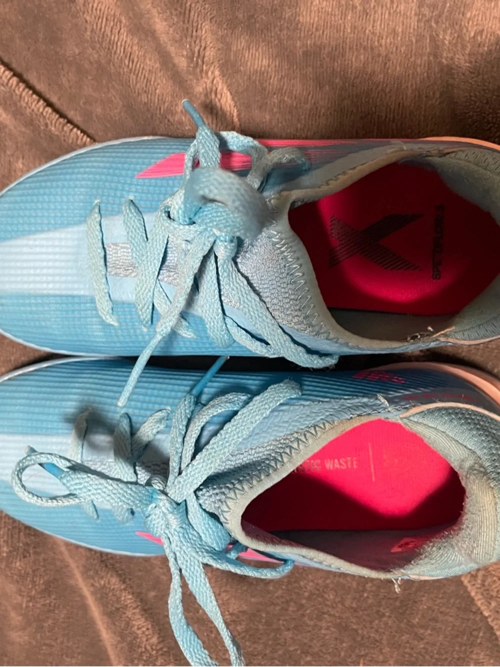 Adidas X Speedflow.3 In J Jr GW7493 shoes blue Pink  size 1 GIrls
